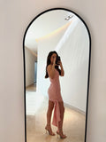CINQ À SEPT – Vestido mini de crepé con detalle anudado