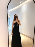 GANNI – Vestido maxi de crepé con fruncido y cut-out